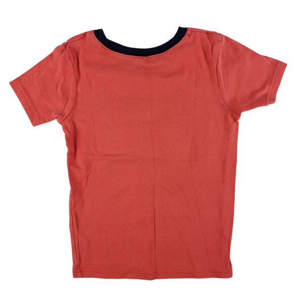 2/$15 Carter's 2 PC Pajamas Red SZ 8 Fire Truck Chief Rescue Short Sleeve Shorts - Picture 4 of 10